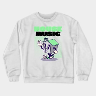 HOUSE MUSIC  - Character (green/black) Crewneck Sweatshirt